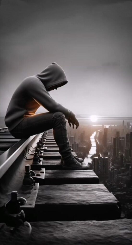 Sad alone boy dp Full hd