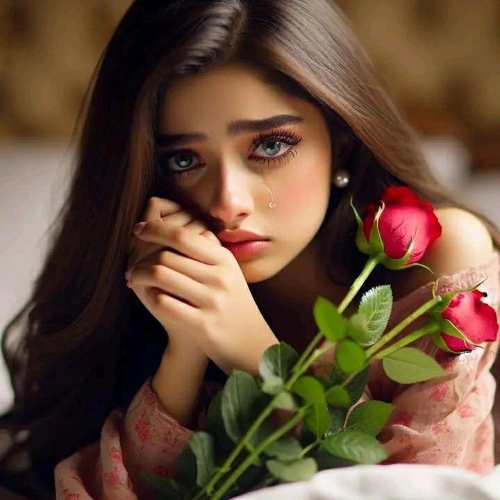 Crying girl dp cartoon