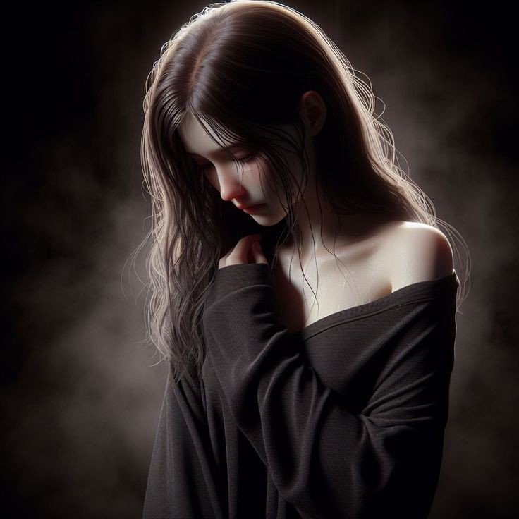 Crying girl dp for whatsapp